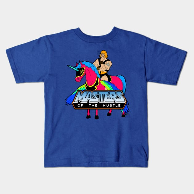 Masters of the Hustle Kids T-Shirt by nickcocozza